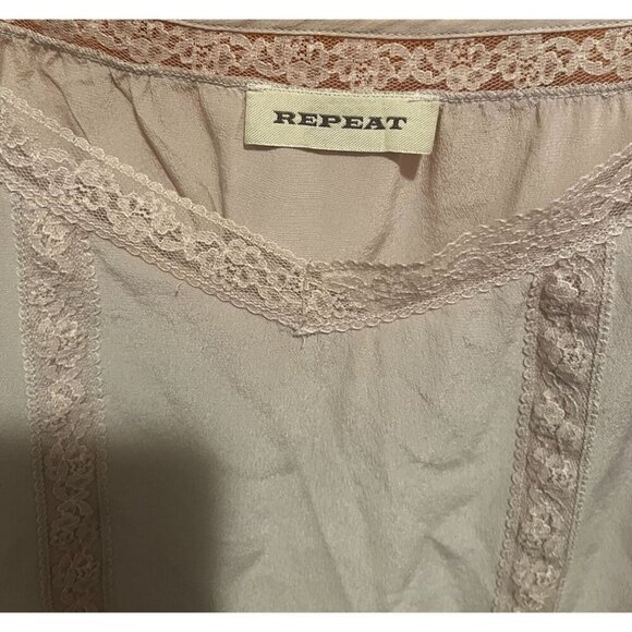 Repeat Women's Lace-Trimmed 1--% Silk Camisole Top Size 36 - Picture 3 of 6